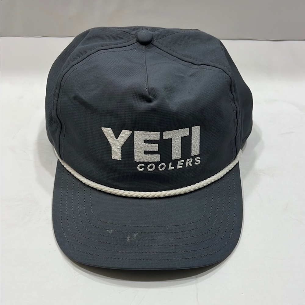 YETI Coolers Charcoal Cap with White Rope